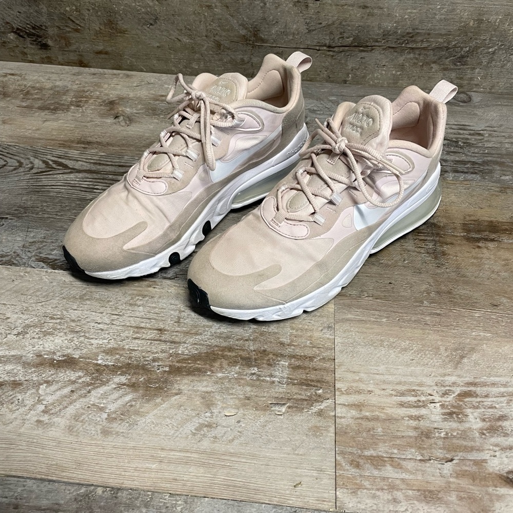 Nike Air Max React 270 Barely Rose Women's Size 10
